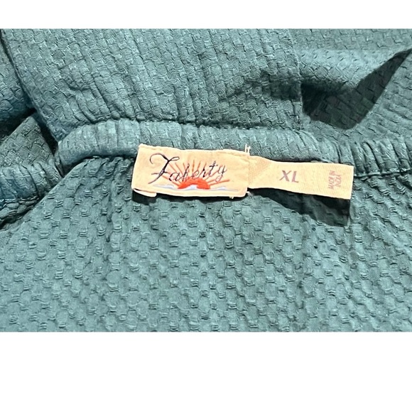 Faherty $198 Bay Twist Seersucker Midi Dress Size X-Large - Picture 9 of 11